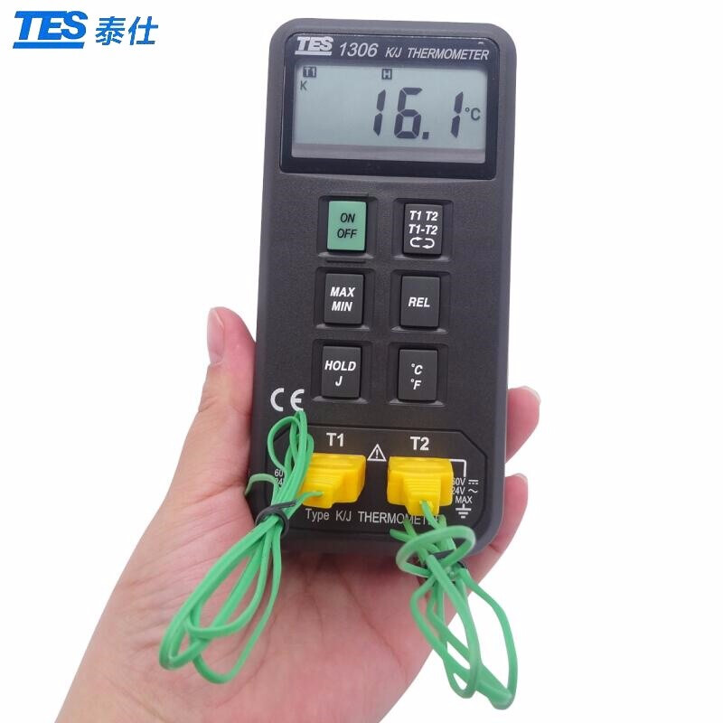 臺(tái)灣泰仕TES-1306數(shù)字式溫度表圖片1