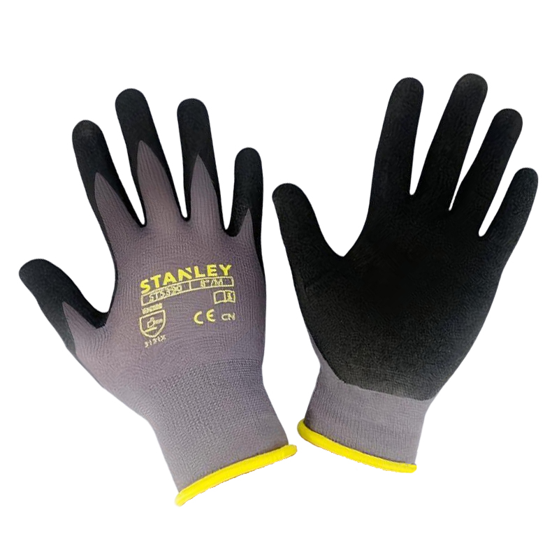 STANLEY史丹利ST5390灰色乳膠發泡浸掌耐磨防滑勞保手套 STANLEY史丹利ST5390灰色乳膠發泡浸掌耐磨防滑勞保手套