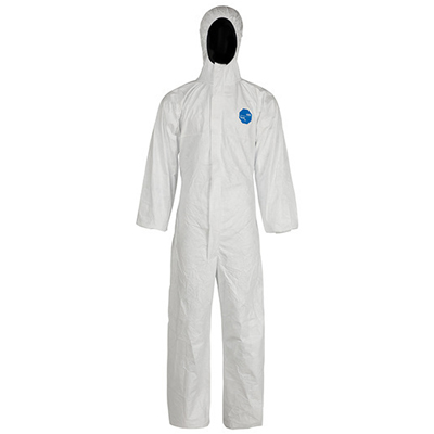 杜邦Tyvek400 TBM001防護(hù)服帶帽連體D級防塵工作服